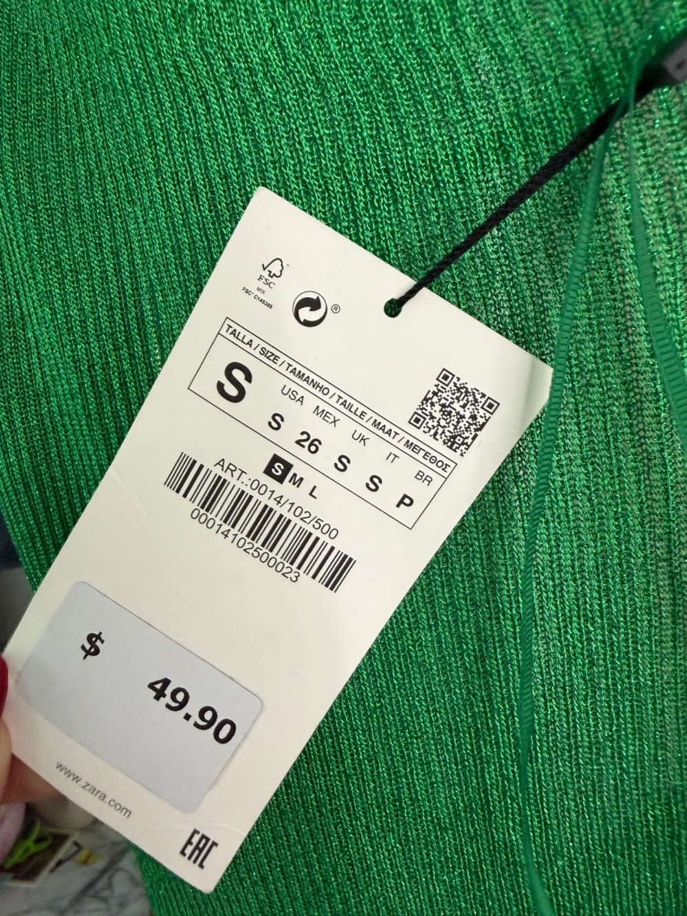 Zara Emerald Green Backless shimmer Dress - Picture 7 of 7